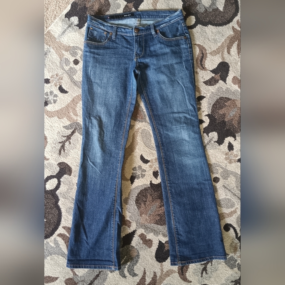 Fresh Ink Blue Jeans Women's 30 Kami Slim Bootcut Distressed Denim Pants - Picture 11 of 13